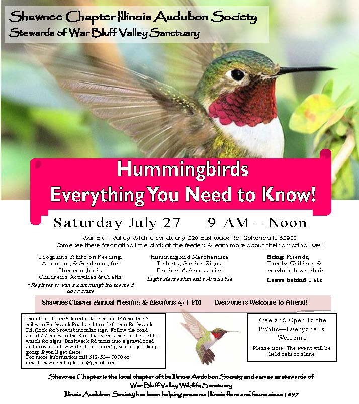 Hummingbird Day at War Bluff Valley Wildlife Sanctuary